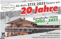 20 Jahre Ganghofer H&uuml;tter